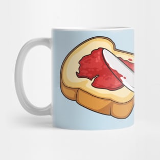 Bread & jam cartoon illustration Mug